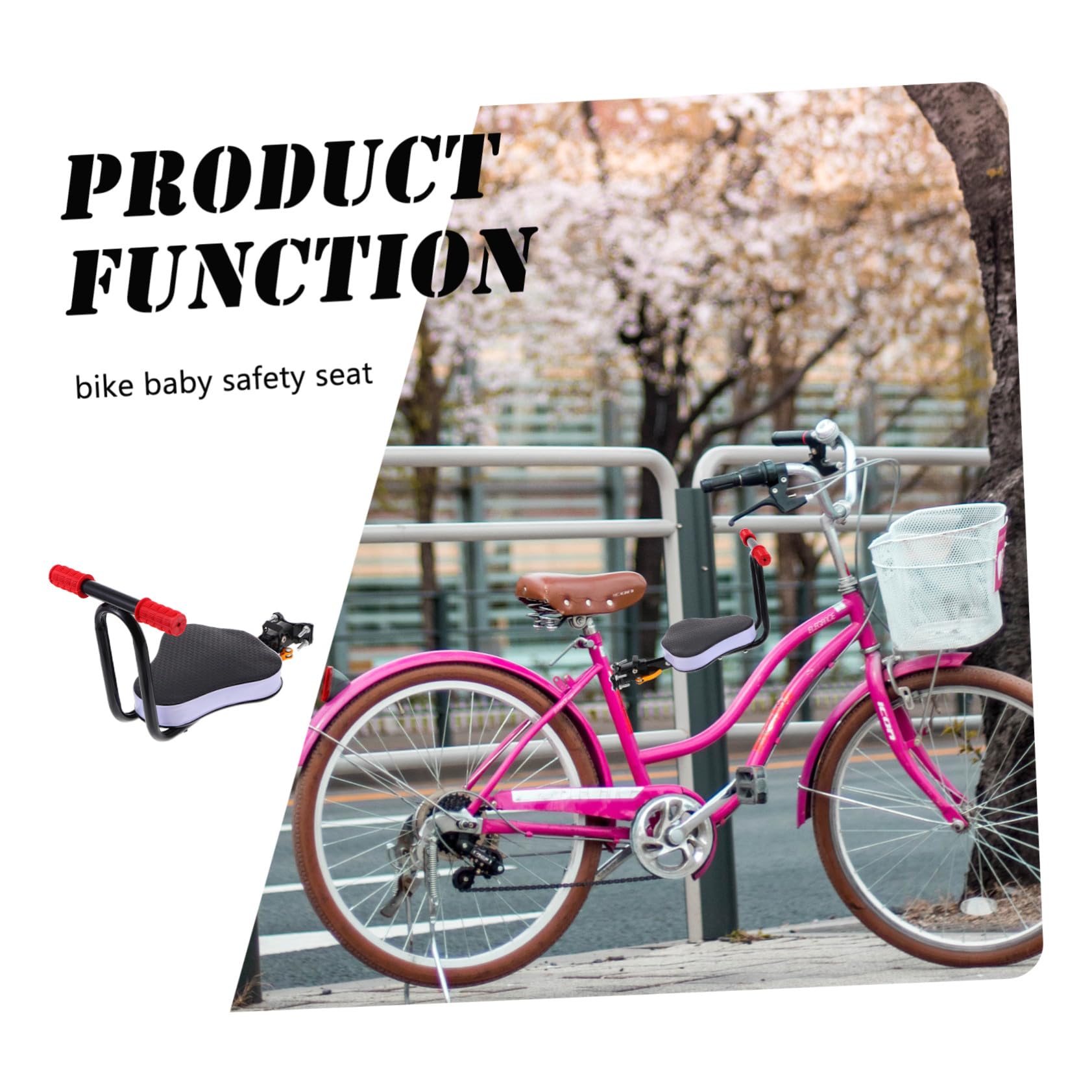 Seggiolino per Ragazzi per Bici Elettrica, Protetto e Confortevole, Struttura in Acciaio al Carbonio, Imbottitura in Spugna, Facile da Installare, Design Pieghevole per Uso