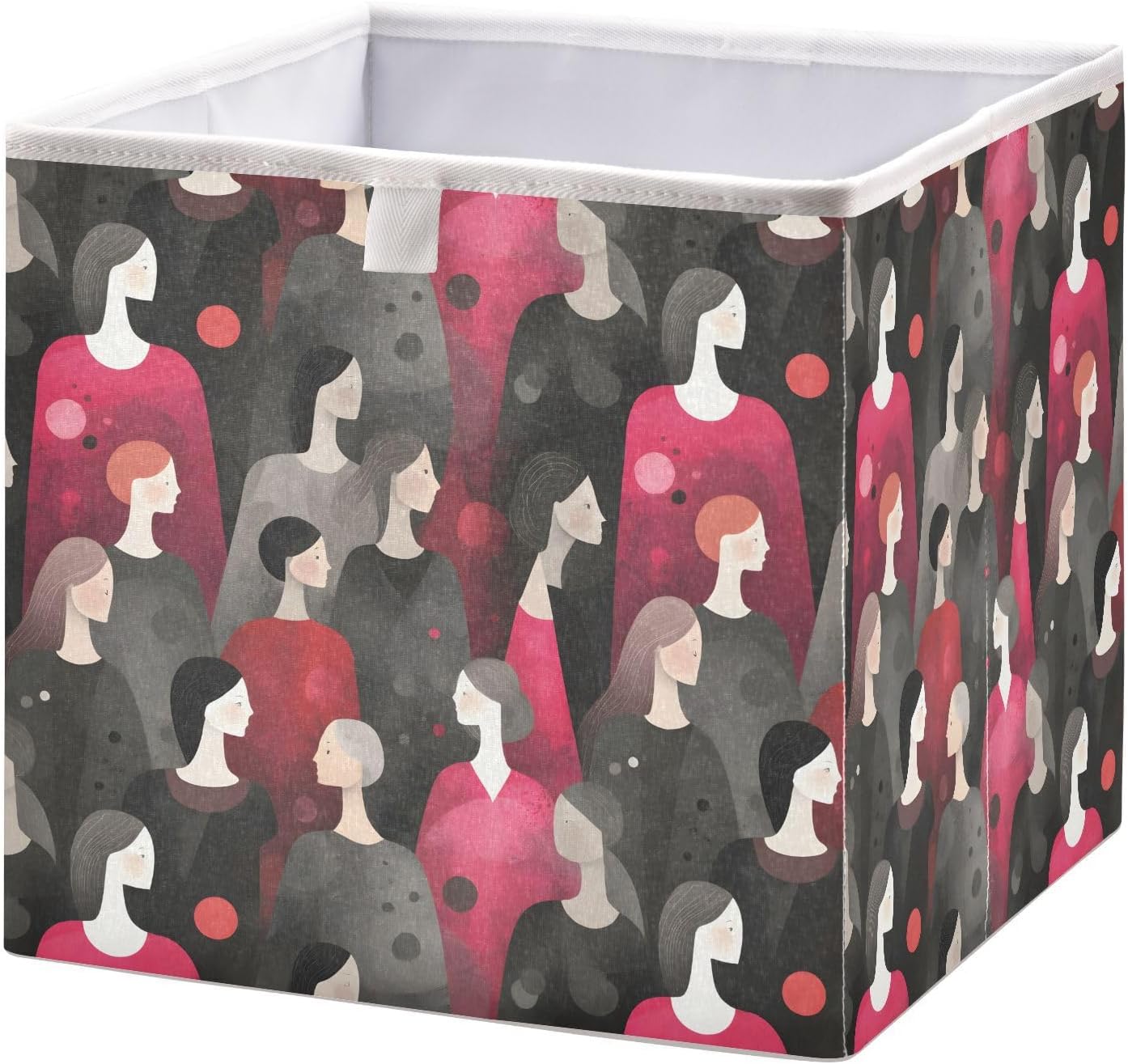 Collapsible Storage Cube-Anime Woman 15.7×10.6×6.9 in 1 Pack, Foldable Organizing Baskets Bins with Reinforced Board
