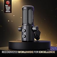 Vista 2 de FIFINE Micrófono para podcast, micrófono dinámico vocal USB/XLR para transmisión, grabación, emisión, creador de contenido, micrófono de estudio