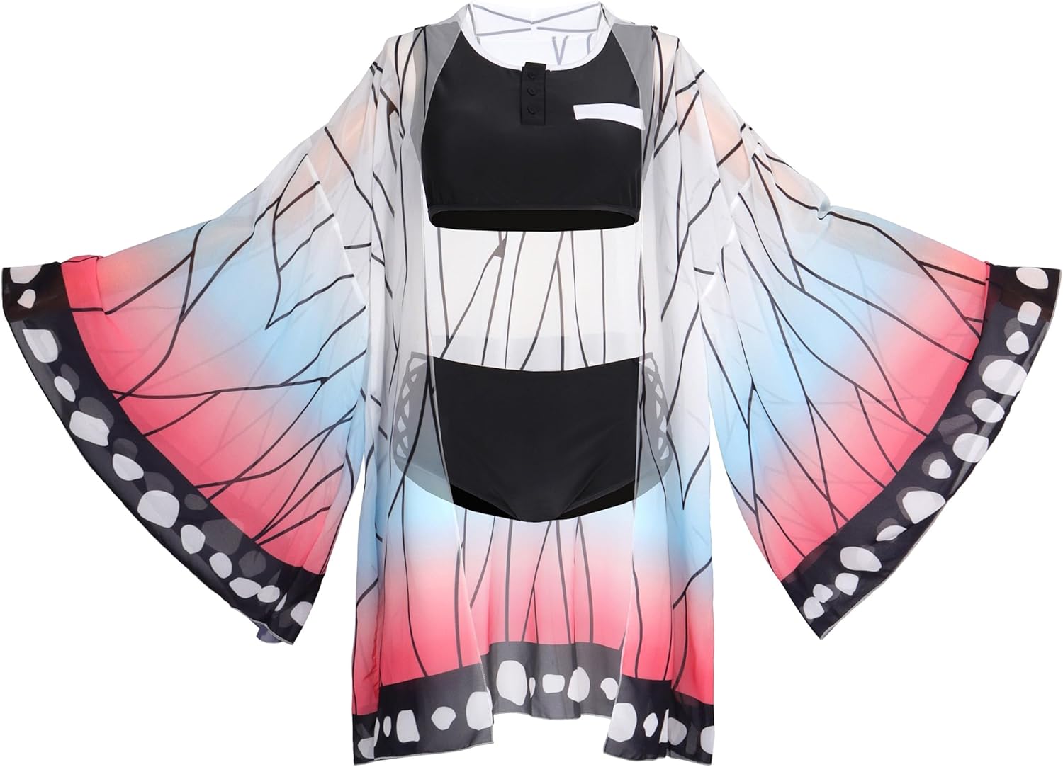 Women's Swimwear Cover Up Set Anime Cosplay Bikini Bathing Suit Tankini Sets Swimsuit Beachwear