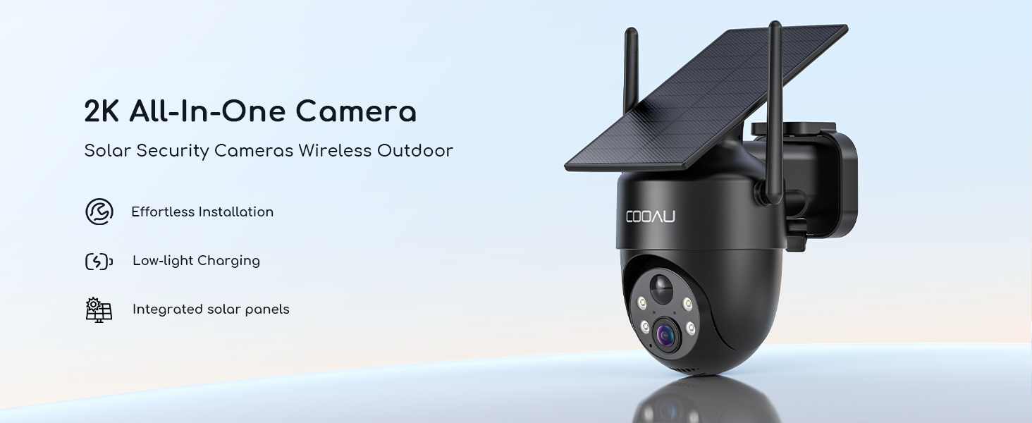 Amazon.com: COOAU Solar Security Cameras Wireless Outdoor
