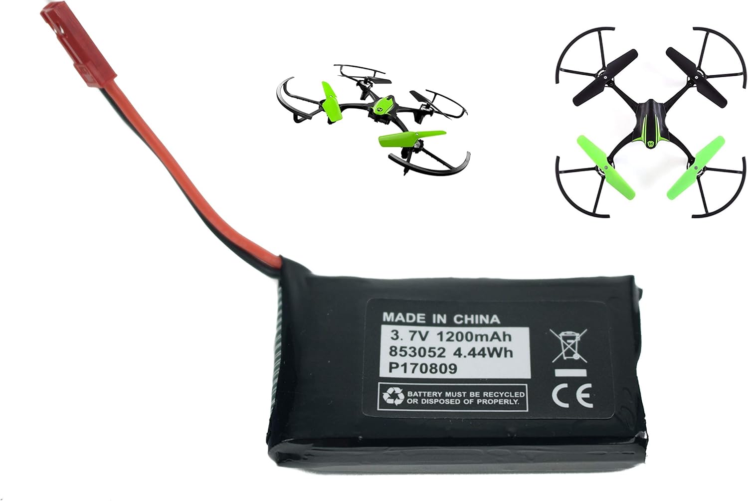 Set of Battery and Charger for Sky Viper S1700 S1750 Drones Battery 3.7v 1200mAh High Capasity High Discharge