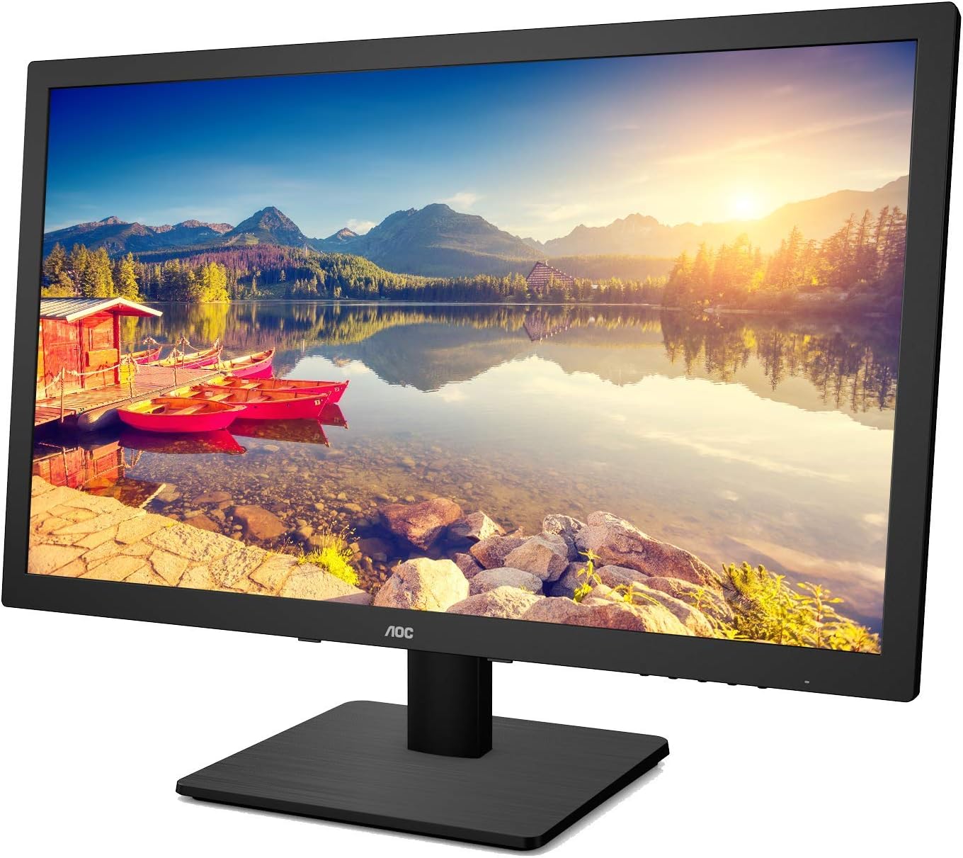 AOC E2475SWJ 24" Full HD 1920x1080 Monitor, 1ms, HDMI/DVI-D/VGA, VESA Compatible, Built-in Speakers, EPEAT Gold, EnergyStar