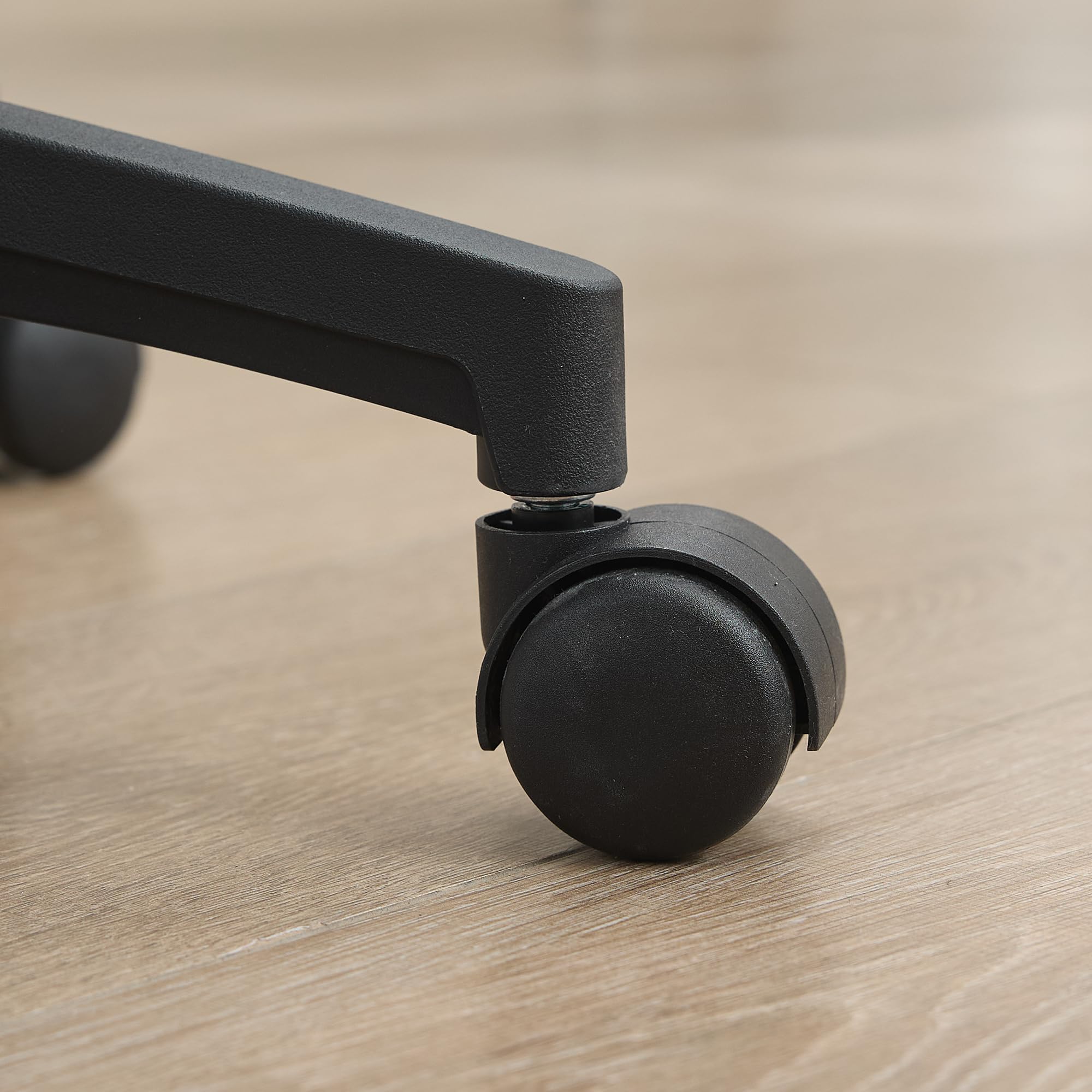 vutizal Ergonomischer Bürostuhl Netz Schwarz mit Verstellbarer Lordosenstütze & Kopfstütze, Schreibtischstuhl Hochlehner mit atmungsaktivem Netzrücken, Drehstuhl für Homeoffice & Büro, Black