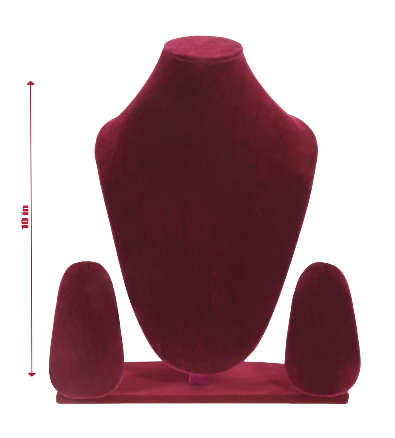 BANDHAN Maroon Velvet Jewellery Display Stand Velvet Finish Necklace