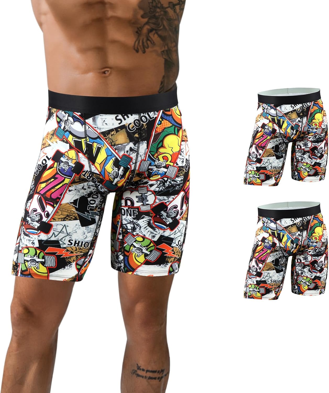 Sauna Short Pants for Men Sweat Sauna Suit Compression Leggings Tummy Control Shapewear High Waisted