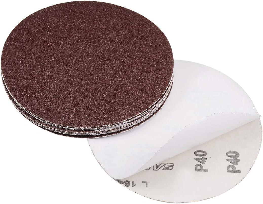 Sourcing Map PSA Sanding Disc Aluminium Oxide Sandpaper 80 Grit 6 - View #8
