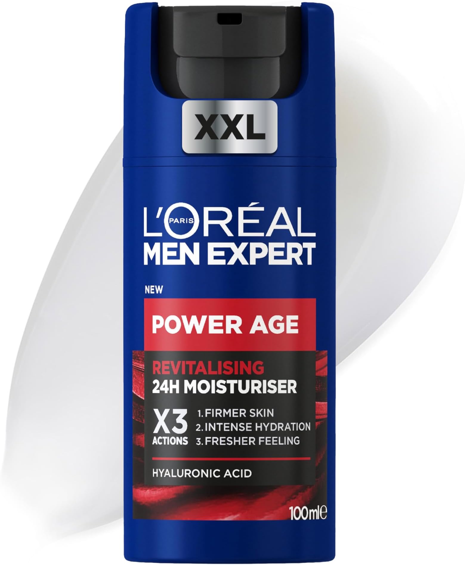 NEW Power Age Moisturiser, Hydrating & Revitalising Hyaluronic Acid Moisturiser for, designed for Ageing, Dry & Dull Skin 100ml