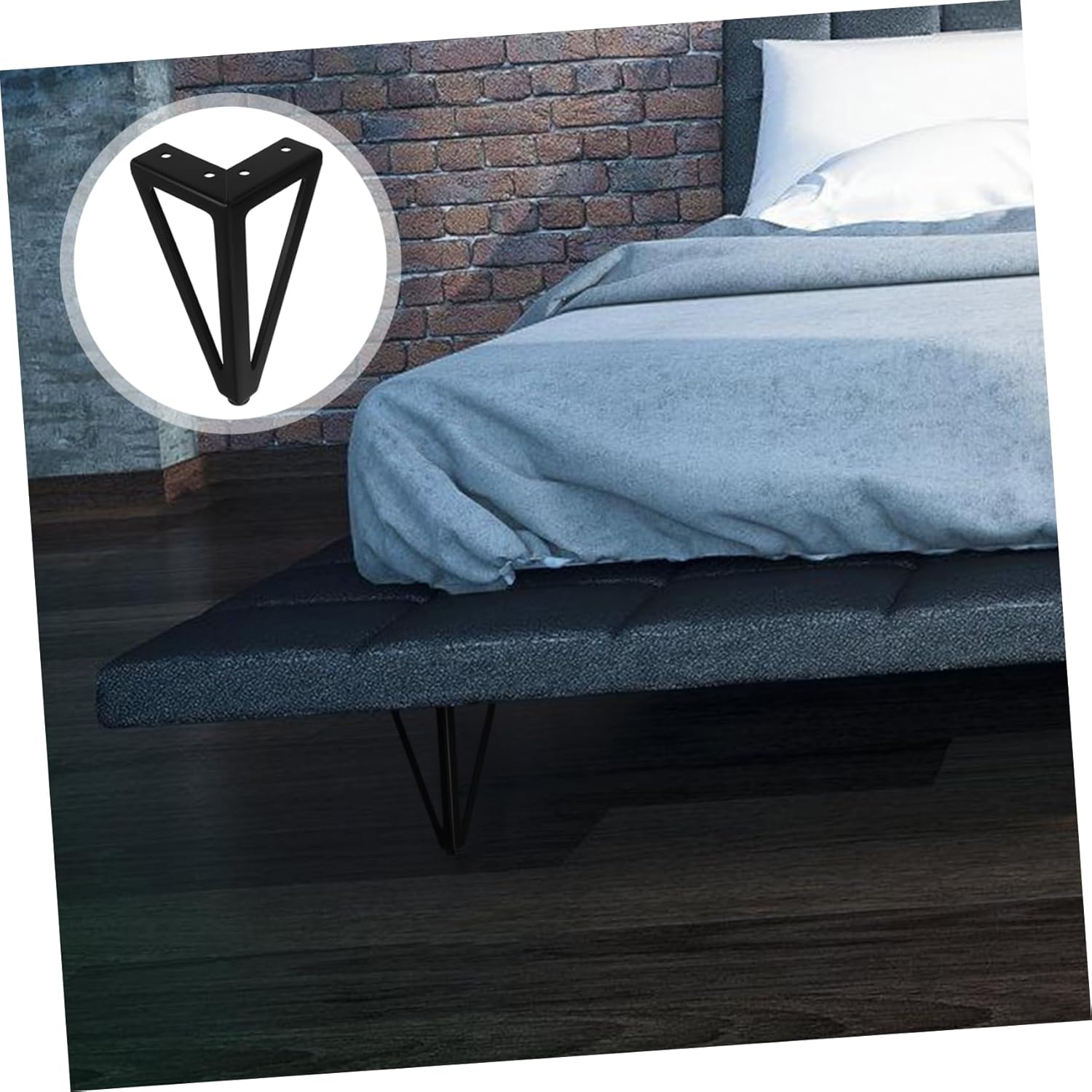 Metal Legs for Furniture Sofa Feet Replacement Couch Feet Sturdy Replacement Legs Chair Risers Easy Install Home Decor