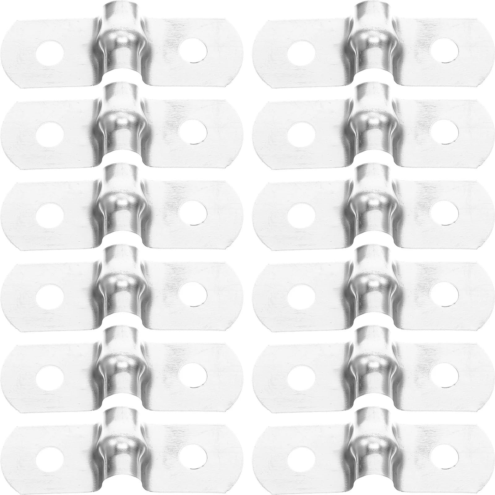 Abrazaderas for conductos de acero inoxidable 500 piezas Abrazadera de acero inoxidable Soporte en U Soporte de montaje de tubo 304 for uso industrial doméstico Abrazaderas de tubo Montaje con clip
