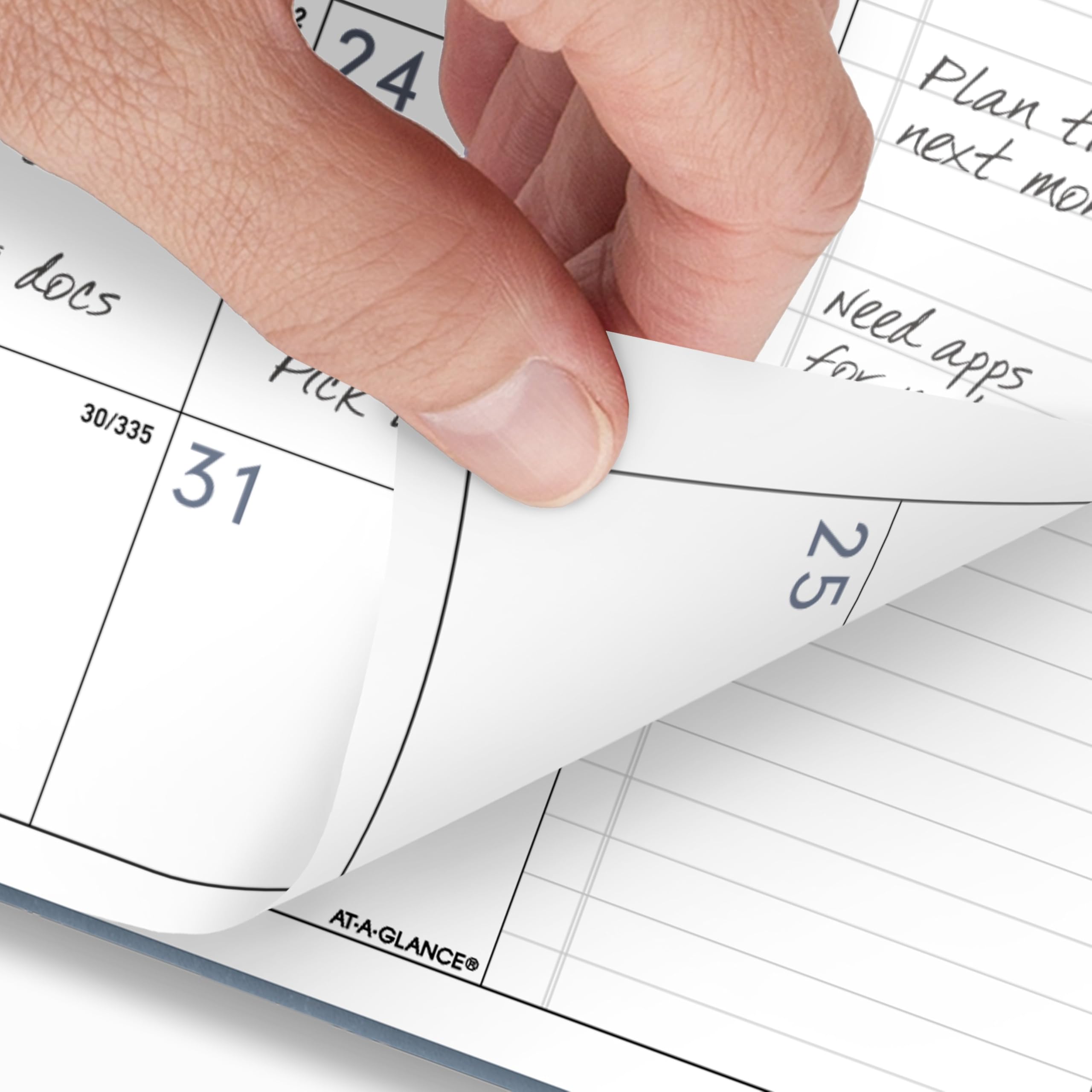 AT-A-GLANCE Agenda 2026, mensile, 22,9 x 27,9 cm, grande, contemporaneo, con motivo a pioggia (70250 x 2026)