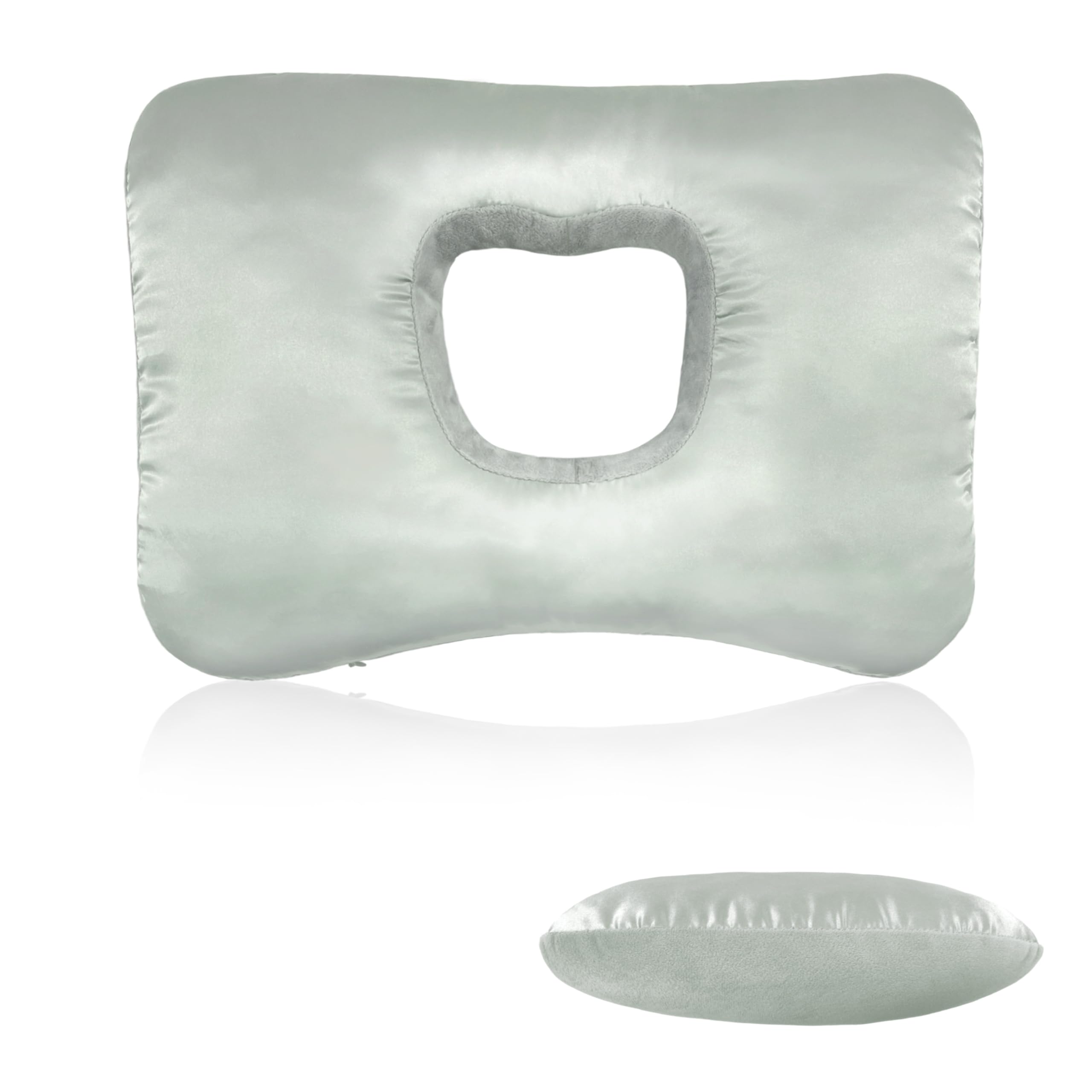Yuibthr Ear Piercing Pillow with Satin Cover