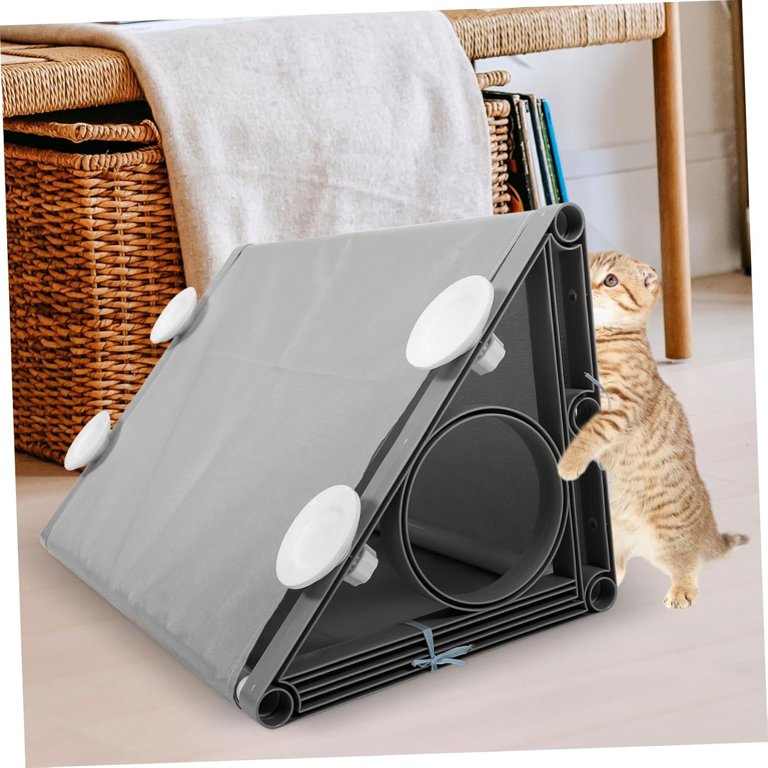 UPKOCH Cat Tunnel Tube for Indoor Cats Interactive Play Toy Spacious Design for Exercise and Self-Entertainment for Kittens and Pets Fun Hideaway for Pets