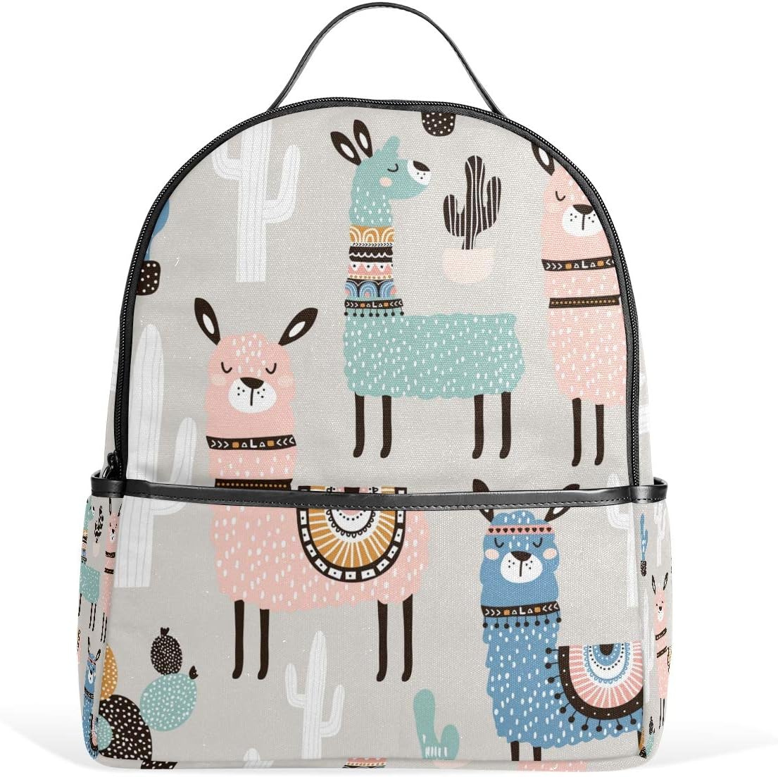 School Backpack,Unisex Laptop Backpack,Pattern with Llama Fashion College Bag Travel Rucksack Tablet Bags for Children Boys Girls Adults