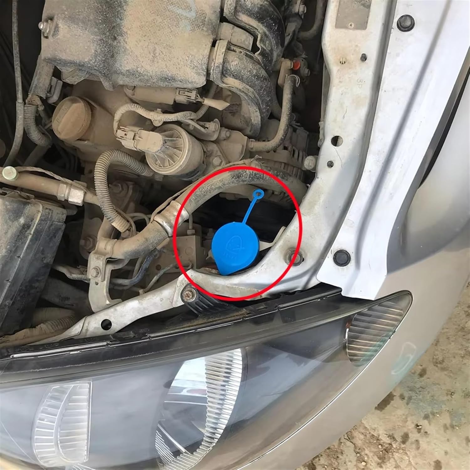 Car Washer Bottle Cap, for Subaru, for Ester SF SG 1998-2008 Car Windshield Washer Reservoir Fluid Cap Tank Bottle Cover Accessories 86615AA060