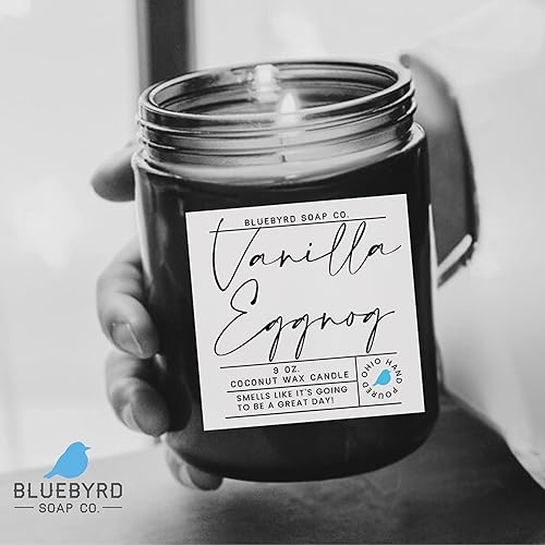 Miniatura 6 de Bluebyrd Soap Co. Vela de bambú de 9 onzas Vela de cera de coco de spa altamente perfumada Aroma calmante de bambú, palma y cítricos Vegana + no