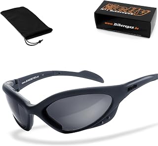 Helly® – nr 1 Bikereyes® okulary motocyklowe – wiatroszczelne i nieparujące po obu stronach, UV400, HLT® okulary przeciwsłoneczne wyściełane do kasku Jet & Chopper – doskonały komfort noszenia