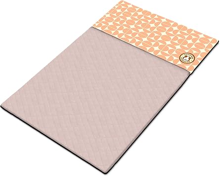 GuineaDad Premium Liner Fleece Guinea Pig Cage Liner Ultra-Plush Reusable Fleece Bedding with Waterproof Bottom Extra Absorbent Liner for 2x3 C&C Cage Peach Pie