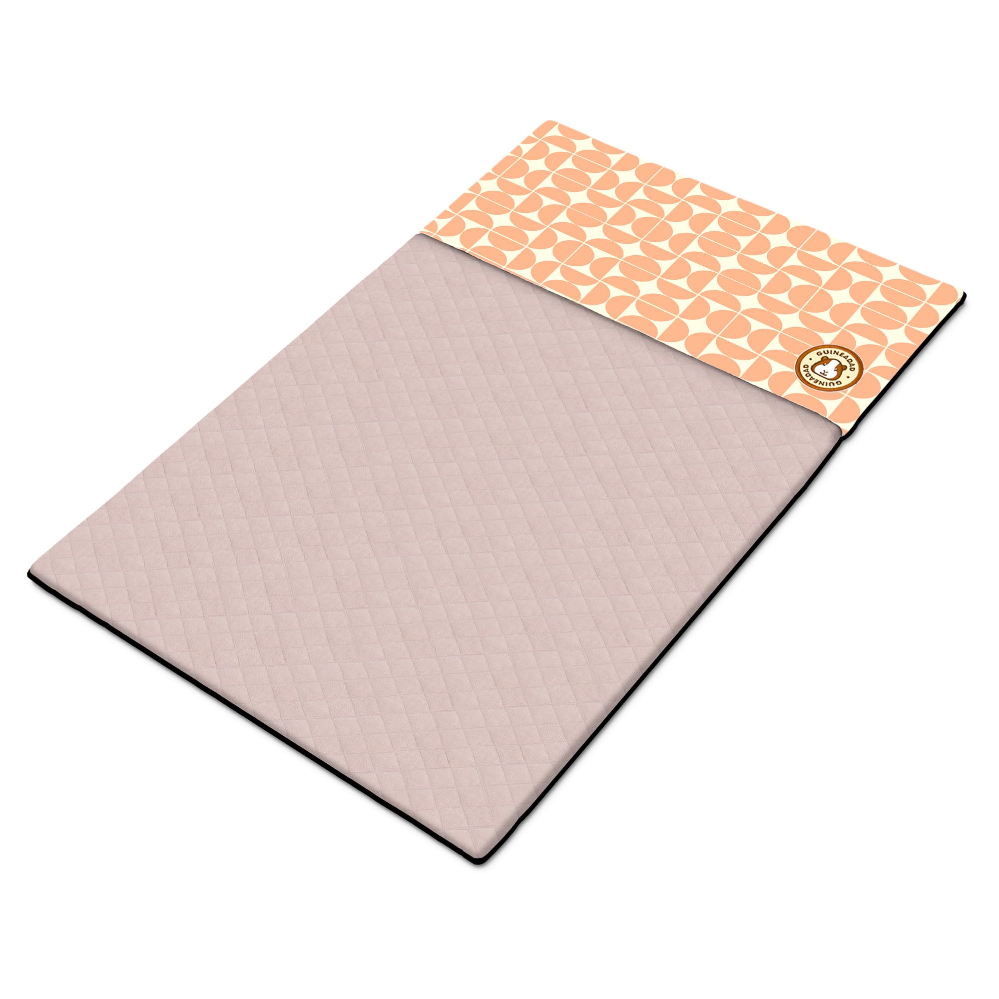 GuineaDad Premium Liner – Fleece Guinea Pig Cage Liner – Ultra-Plush Reusable Fleece Bedding with Waterproof Bottom – Extra Absorbent Liner for 2x3 C&C Cage (Peach Pie)