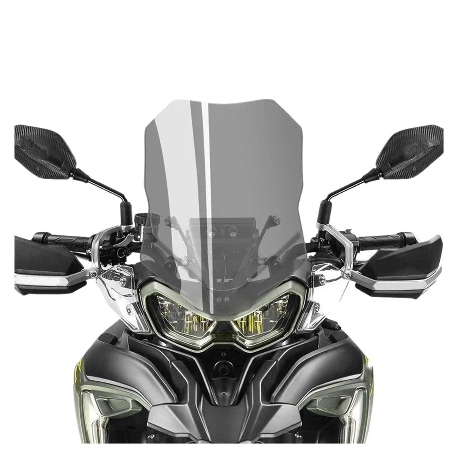 Per Benelli TRK702 TRK702X Per TRK 702 702X Moto Parabrezza Deflettori Del Per Vento Anteriore In Vetro Trasparente Moto Cupolino Parabrezza
