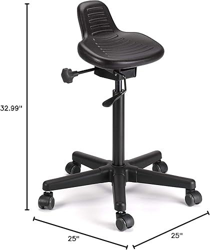 Miniatura 2 de Jobri BetterPosture AX Taburete ajustable para usuarios de escritorio de pie, taburete ergonómico para sentarse y estar de pie