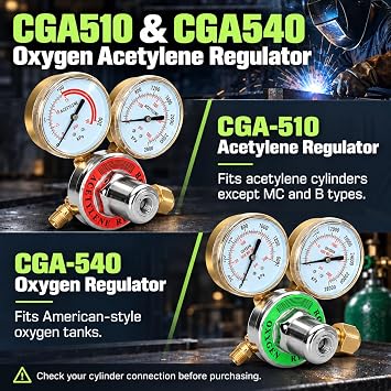 Upgraded Oxy Acetylene Torch Kit Heavy Duty Cutting Torch Kit 17PCS