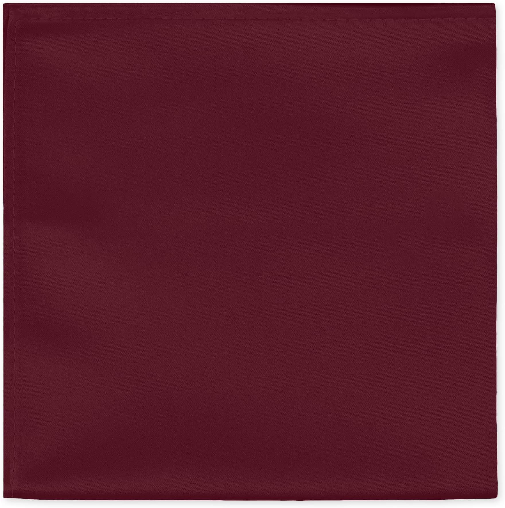 Jacob Alexander Men's Pocket Square Solid Color Handkerchief