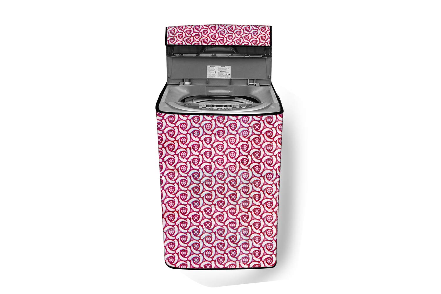 Stylista Top Load Fully Automatic Washing Machine Cover Compatible for Samsung 6 kg, 6.2 kg, 6.5 kg, 7 kg & 7.5 kg Packed Pattern Pink