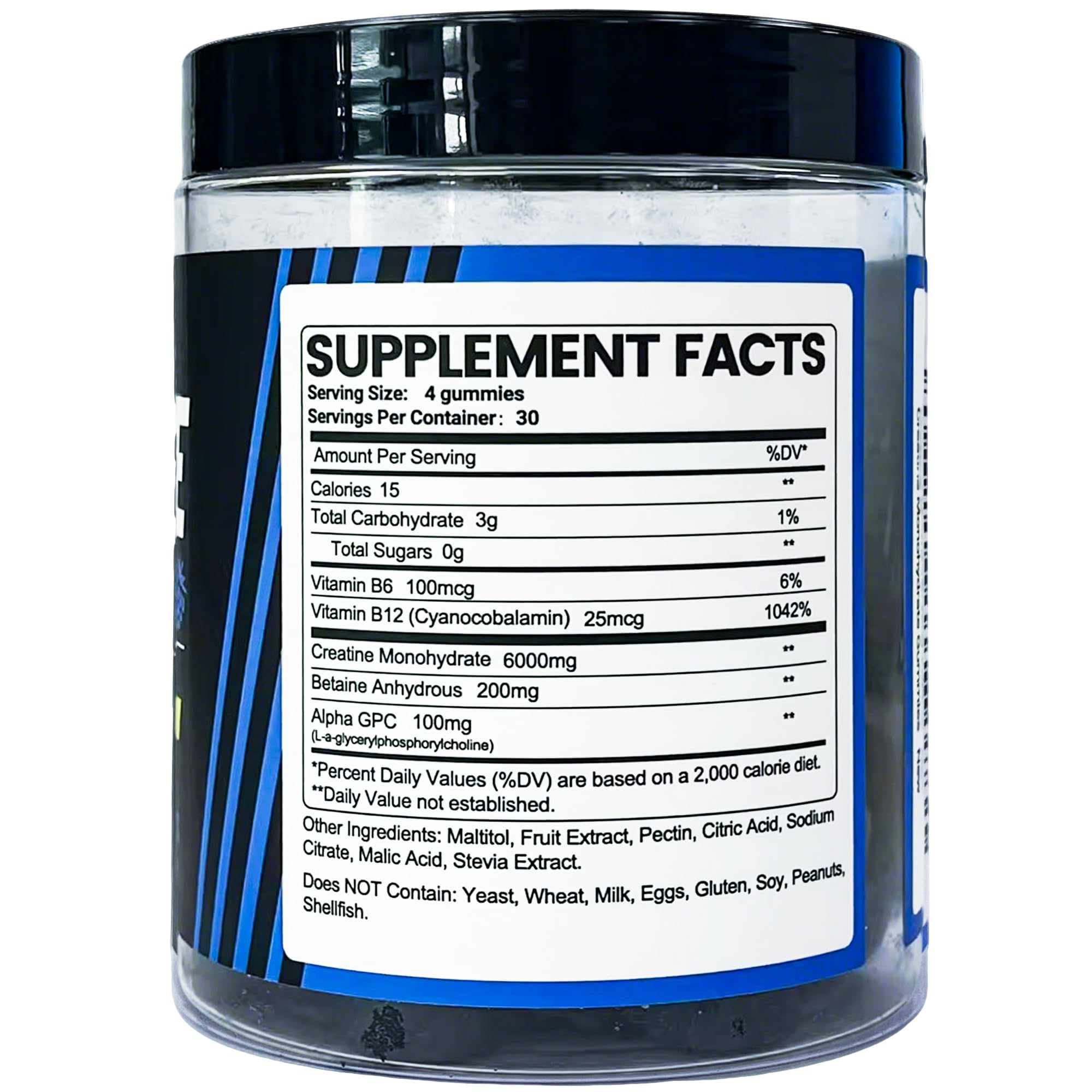inGreens 6g Creatine Gummies – High-Strength Creatine Monohydrate Chews for Men & Women – Sugar Free Workout Supplement for Muscle Support, Strength, Energy & Recovery – 120 Count — Amazon image 3