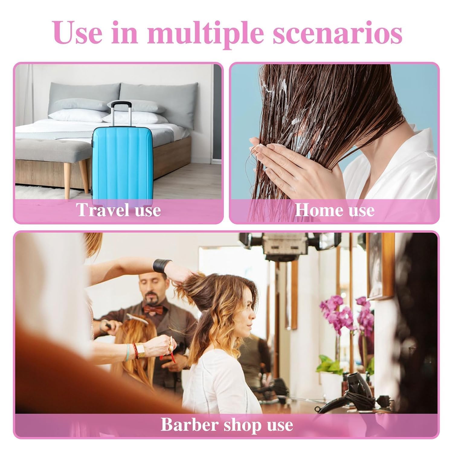 EKANTIK HAIR DYE APPLICATOR BOTTLE WITH BRUSH PLASTIC HAIR OIL AND HAIR COLORING TOOL FOR SALON AND HOME USE 2