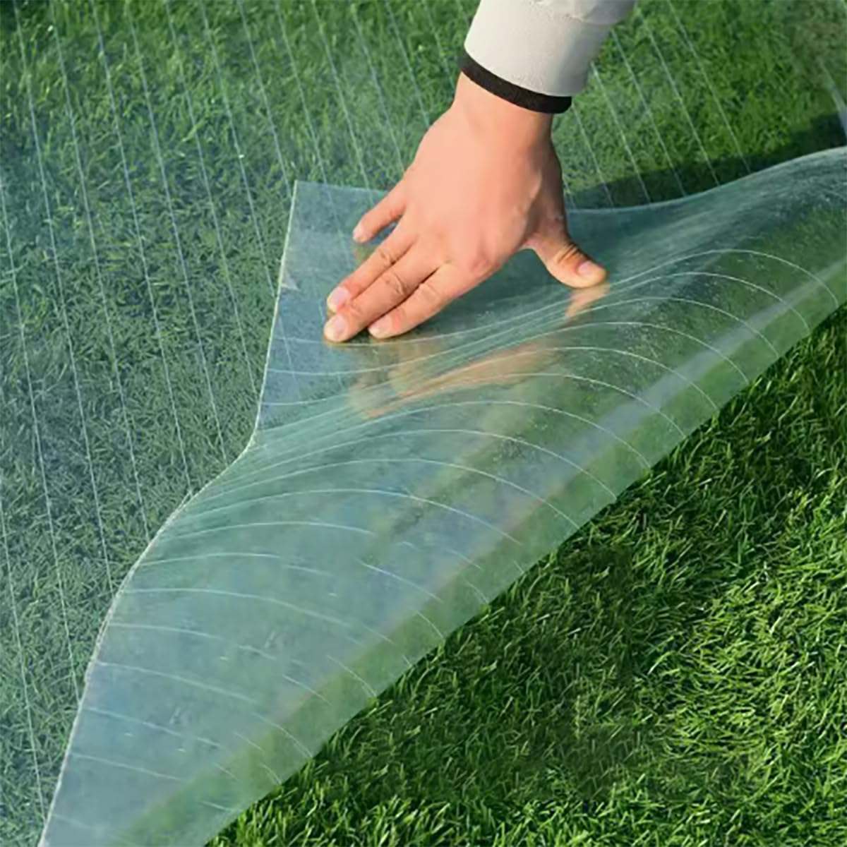 Rollo De Policarbonato Para Techos Láminas De Plástico Para Techos Resistente A Los Rayos UV Película De Invernadero Para Jardinería Cocheras Y Agricultura Fácil De Cortar(Size:1*3m,Color:0.8mm)