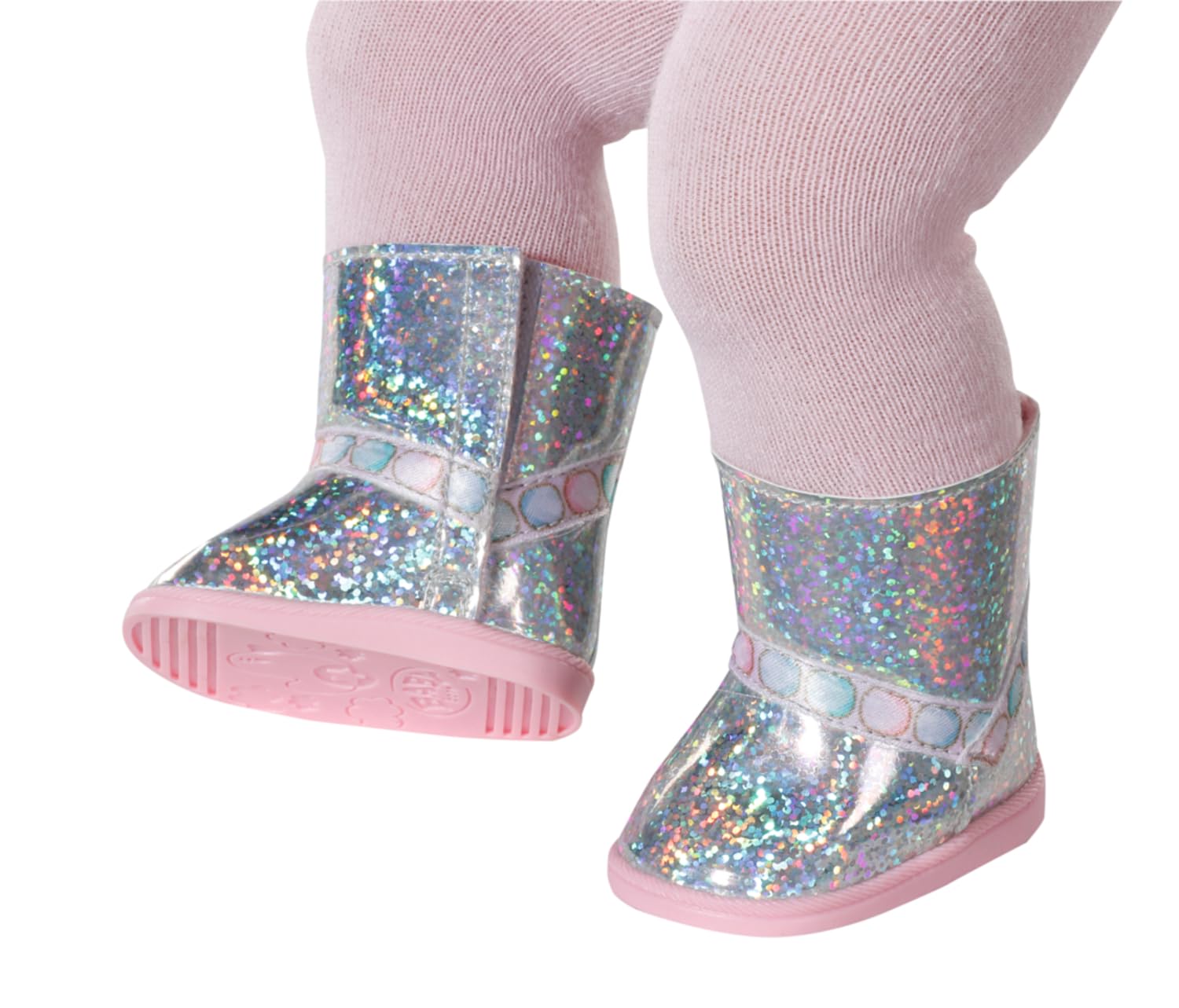 Baby Born Buty zimowe niskie dla lalek 43 cm - łatwe dla małych dłoni, kreatywna zabawa promuje empatię i umiejętności społeczne - dla małych dzieci w wieku od 3 lat - zawiera buty z różowymi