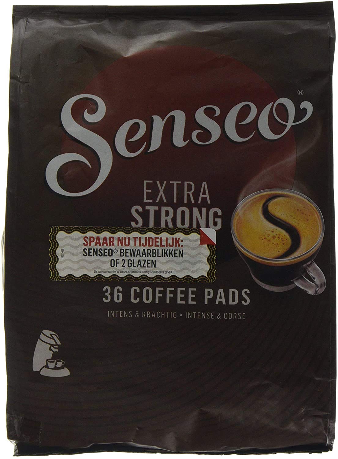 Senseo Extra Dark / Extra Strong, New Design, 36 Coffee Coffee Pods