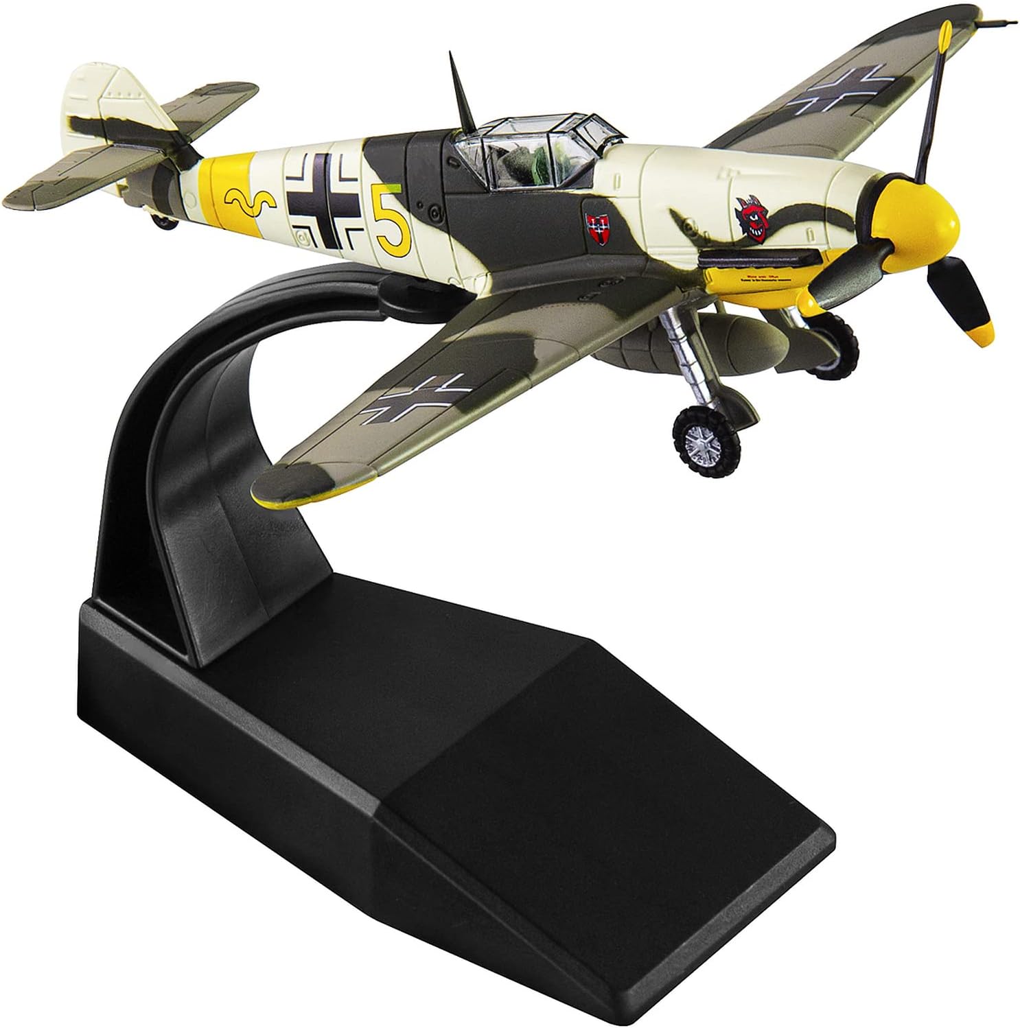 HANGHAN 1/72 BF109 Fighter Plane Metal Fighter Military Model Diecast Plane Model for Collection or Gift