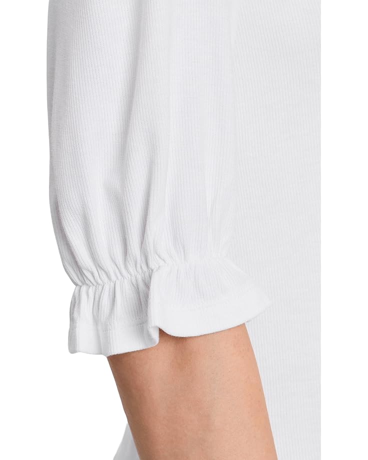 Liverpool Los Angeles Petite Elbow Sleeve Notch Knit Tee - #5 of 5
