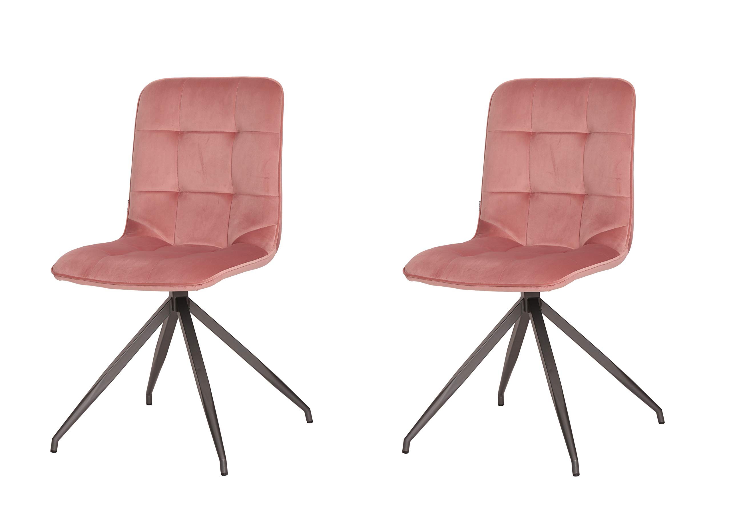 Chaise de salle à manger contemporaine rose maquillage Maderuelo