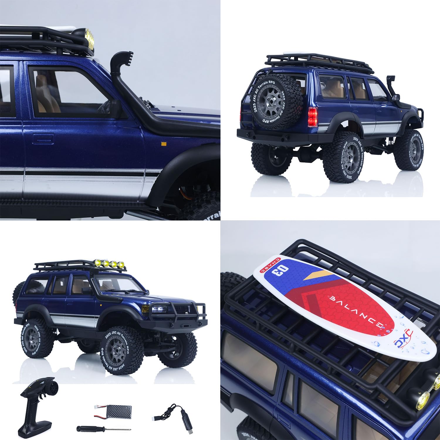 TOUCAN RC HOBBY 1/12 JXC5826 RC Crawler Car 4x4, modello fuoristrada telecomandato, 2 marce, raggio di controllo 60 m, radio RTR 2,4 GHz, per regali speciali
