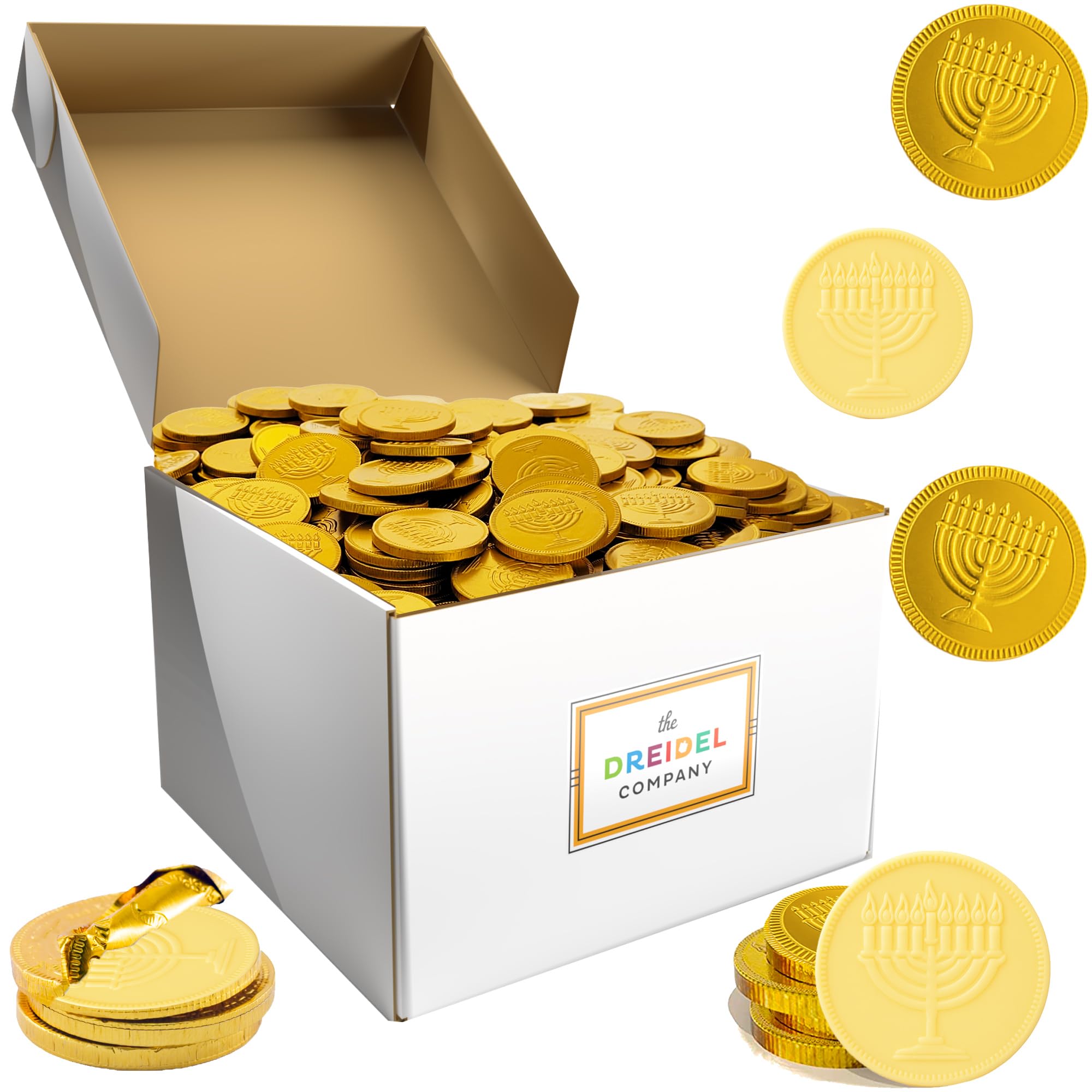 Amazon.com : The Dreidel Company White Milk Chocolate Coins, 200