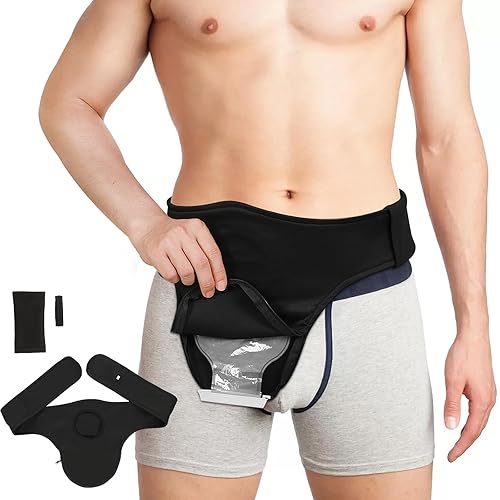 Fanwer Cinturón de ostomía negro para hombres y mujeres  Cinturón de colostomía sigilosa para bolsa de ostomía, abdomen envolvente para ostomía,