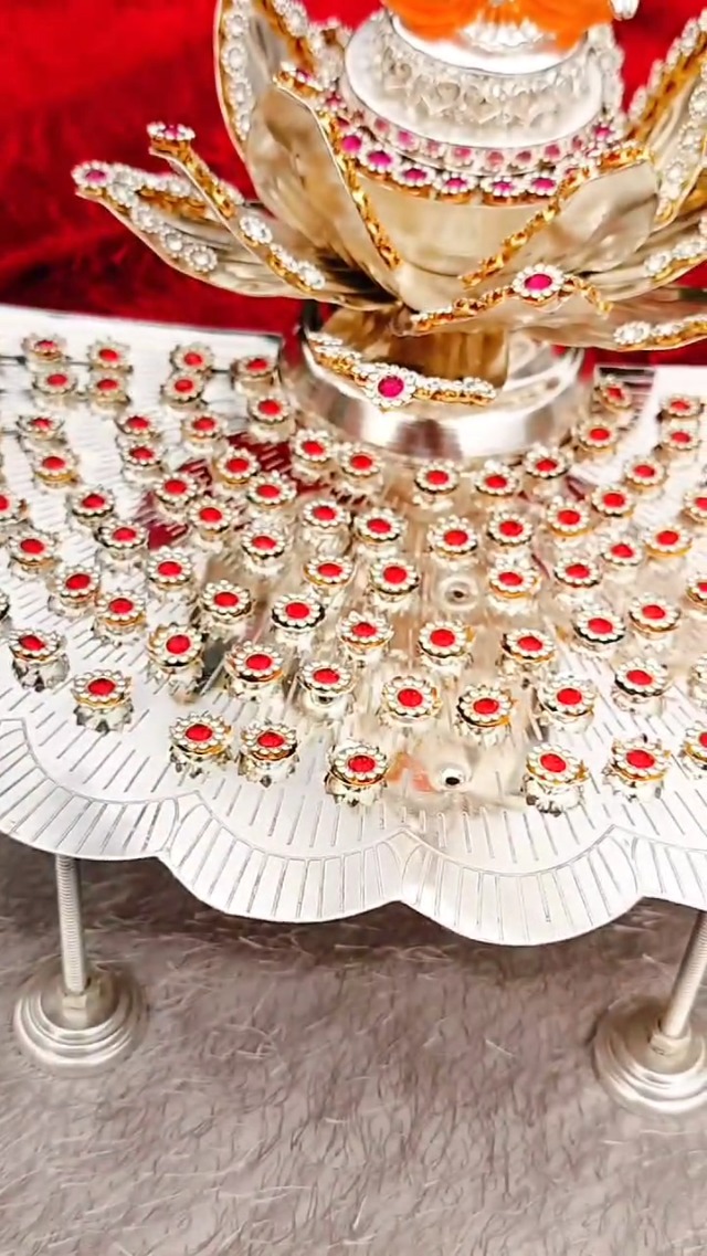 Amazon.com: indiancraftsbykanika German silver 108 flower stand