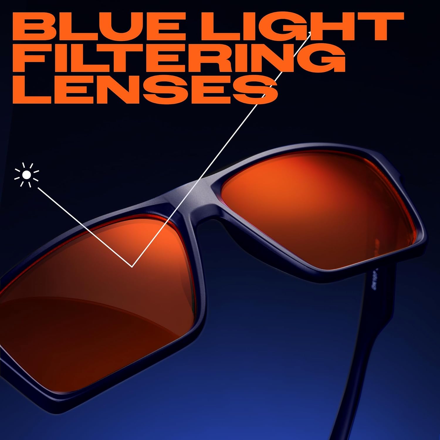 Titan Gaming Glasses, Blue Light Blocking, Night Driving Glasses for Men, Computer Protection Christmas Gift for Gamers - Image 4