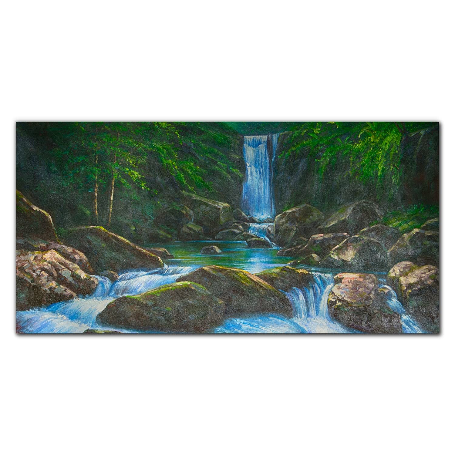 Crédence de cuisine adhésive cascade naturelle pour transformer l'ambiance de votre pièce