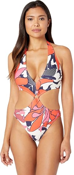 Vince Camuto Womens Monokini One Piece Swimsuit