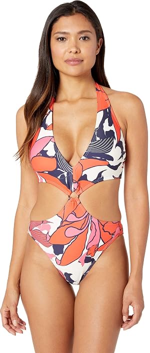 Vince Camuto Womens Monokini One Piece Swimsuit