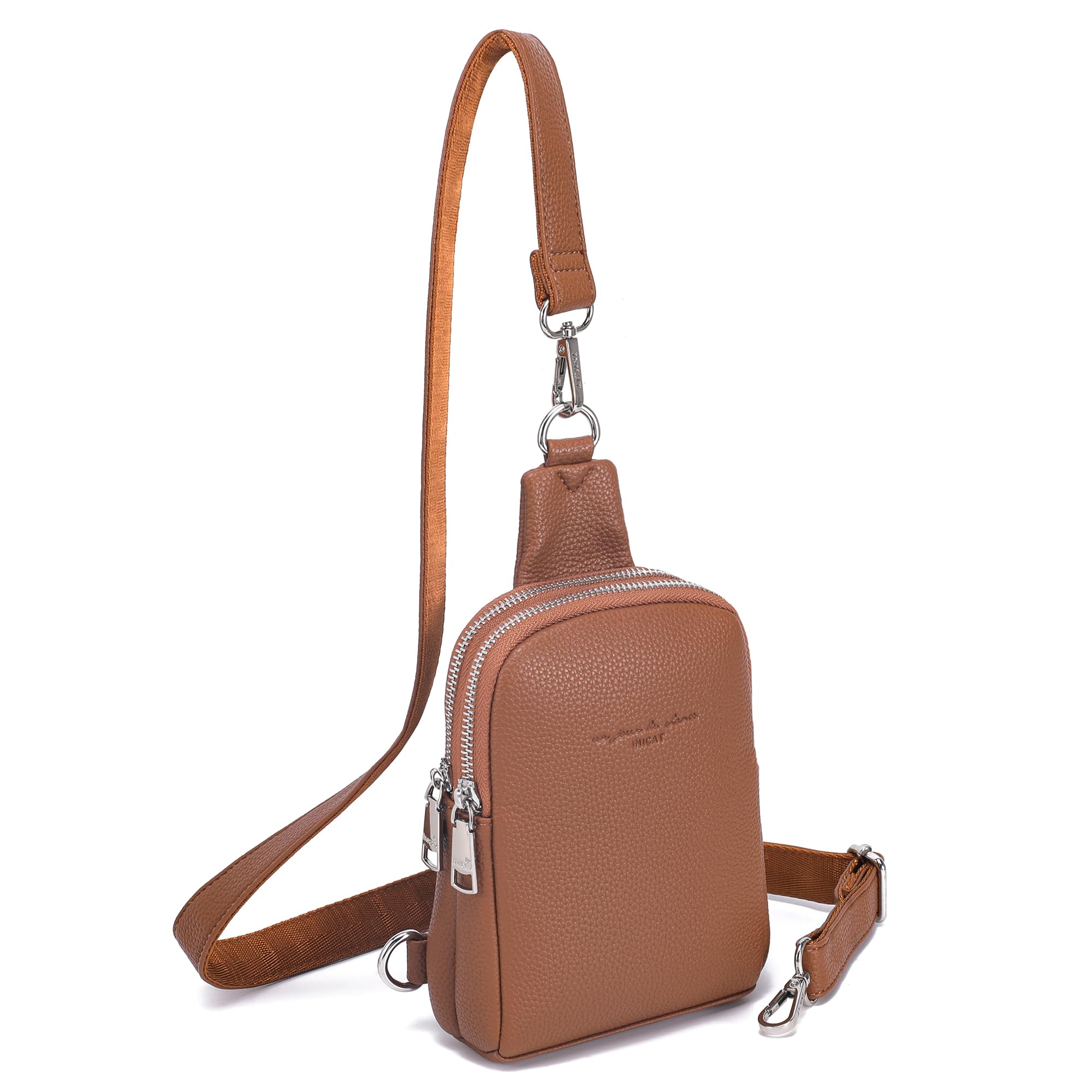 INICAT Anti Theft Crossbody Bags for Women Travel Small Sling Bag Fanny Packs Cross Body Purses Everyday