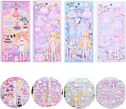 Amazon たっぷり8枚セット スウィート かわいいぷくぷく3d着せ替えシール おしゃれで可愛いプリンセスのシール プレゼントやご褒美にピッタリ M Shinsoloveri シール屋さん シール ステッカー おもちゃ Amazon たっぷり8枚セット スウィート かわいいぷくぷく3d着せ替えシール おしゃれで可愛いプリンセスのシール プレゼントやご褒美にピッタリ M Shinsoloveri シール屋さん シール ステッカー おもちゃ