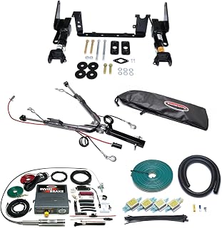 TrendsAuto Roadmaster Sterling All-Terrain Tow Bar and Baseplate Combo with Universal Economy Wiring Kit & Invisibrake Braking System fits 2024 F150 Pickup | Includes TrendsAuto Decal