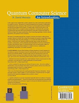 Quantum Computer Science: An Introduction