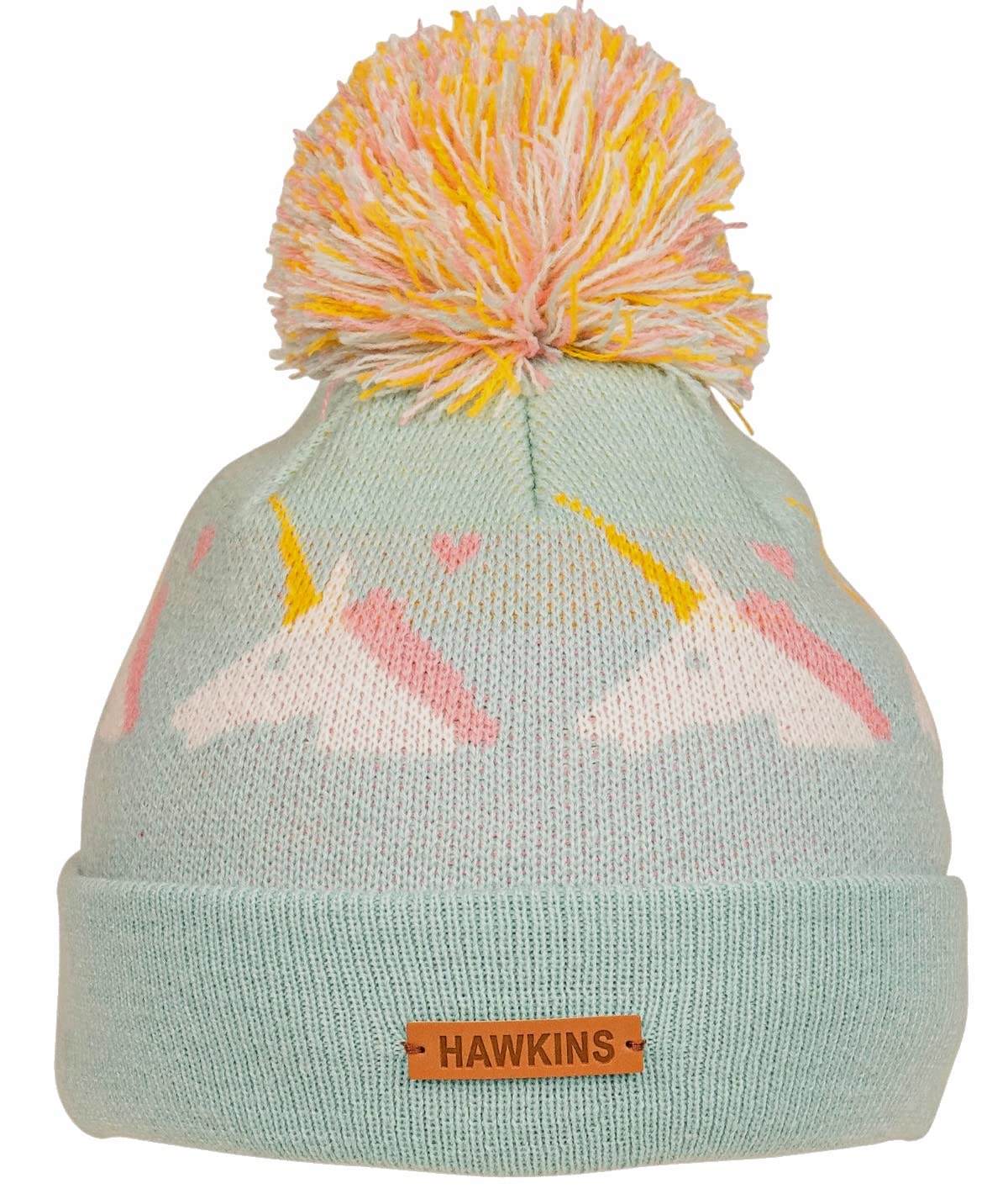 SSP Hats Girls Unicorn Beanie Bobble Hat in Aqua, Size: One Size