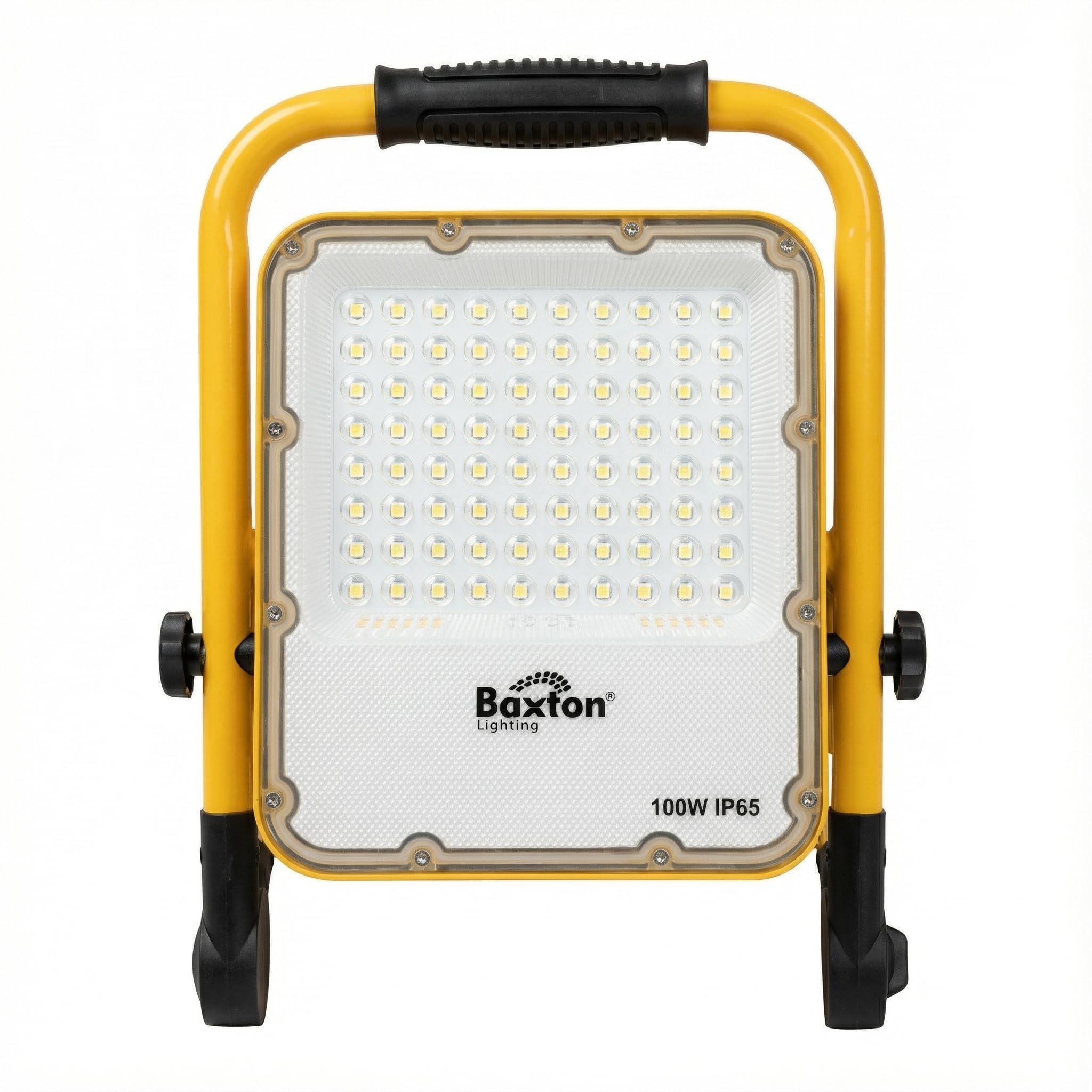 Baxton Rechargeable LED Work Light, 50W/100w/150w IP65, 6500K Cool White, Portable with Built in USB Power Bank, Type-C Charging, 4 Lighting Modes (100, Watts)